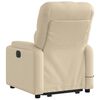 vidaXL Stand Up Massage Recliner Chair Cream