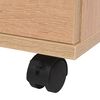 vidaXL Drawer Unit Oak Engineered wood, Plastic 13.0 x 17.7 x 23.6 in