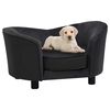 vidaXL Dog Sofa Black