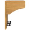 vidaXL Wall-mounted Coat Rack Walnut Solid pinewood 16.9 x 11.8 x 16.5 in