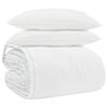 vidaXL Duvet Set with Pillow 3 pcs White Down Feather