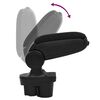vidaXL Car Armrest Black 5.1"x14.2"x(11.8"-18.1") ABS