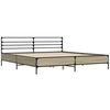 vidaXL Bed Frame Sonoma Oak Engineered wood Super King Durable
