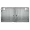 vidaXL Wall Cabinet Grey sonoma Engineered wood, glass Medium Modern