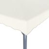 vidaXL Gazebo Cream Aluminum, Steel, Oxford fabric 157.5x118.1 in