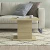 vidaXL Coffee Table Sonoma oak Engineered wood Medium Modern
