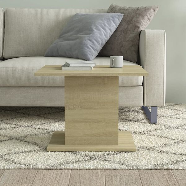 vidaXL Coffee Table Sonoma oak Engineered wood Medium Modern