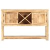 vidaXL Sideboard Natural Mango Wood Rough Mango Wood Medium Storage