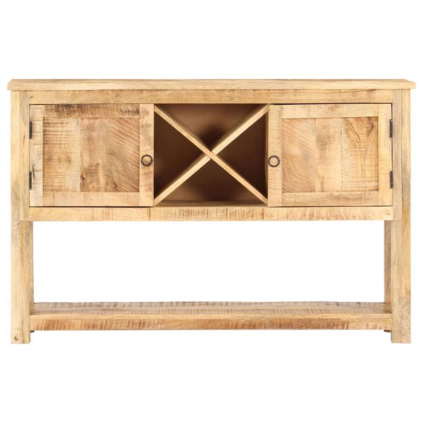 vidaXL Sideboard Natural Mango Wood Rough Mango Wood Medium Storage