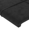 vidaXL Headboards 2 pcs Black 35.4"x2"x30.7"/34.6" Velvet