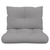 vidaXL Pallet Cushion Grey Polyester Standard Water-resistant