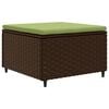 vidaXL Patio Lounge Set Set of 4 Brown PE rattan Medium Modular