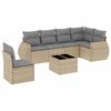 vidaXL Garden Sofa Set Beige, Light Grey