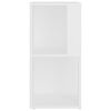 vidaXL Corner Cabinet White Engineered wood 13 in x 13 in x 26.4 in