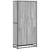 vidaXL Bookcase Grey Sonoma Engineered Wood Tall Bookcase Rectangular