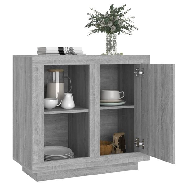 vidaXL Sideboard Gray Sonoma 31.5"x15.7"x29.5"