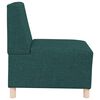 vidaXL Modular Sofa Unit Armless 2 pcs Dark Green