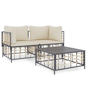vidaXL Garden Lounge Set Anthracite