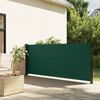 vidaXL Retractable Side Awning Dark Green