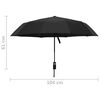 vidaXL Umbrella Black 190T PG fabric, metal, fiberglass Compact Foldable