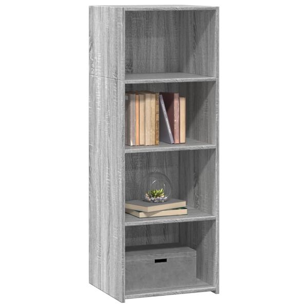 vidaXL Highboard Grey Sonoma Engineered Wood Medium Highboard