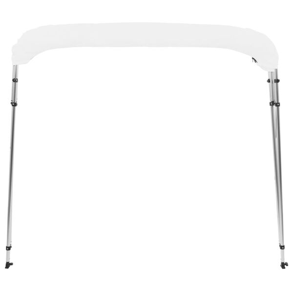 vidaXL 4 Bow Bimini Top White 95.7"x77.2"x53.9"