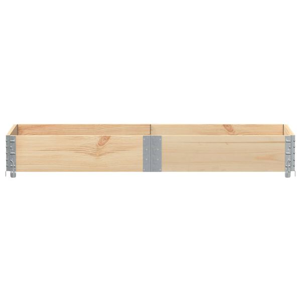 vidaXL Pallet Collar 59.1x19.7" Solid Wood Pine