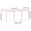 vidaXL TV Cabinet Grey Sonoma Engineered wood 38.2 x 13.4 x 15.7 in
