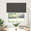 vidaXL Pleated Blind Black 100% polyester 45.3 x 39.4 in