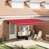 vidaXL Awning Fabric with Red 177.17 x 118.11 in Polyester
