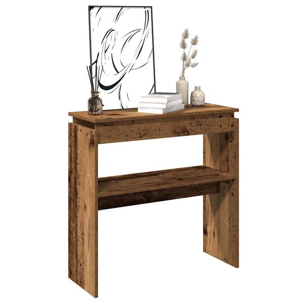 vidaXL Console Table Old wood Engineered wood Console Table Rectangular