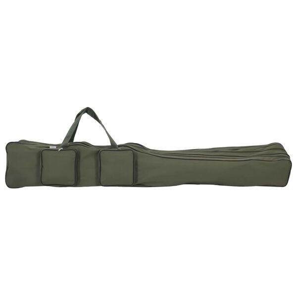 vidaXL Fishing Rod Bag Dark Green 63" Oxford Fabric