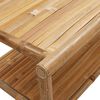 vidaXL Coffee Table Natural Bamboo Bamboo 35.4 x 19.7 x 17.7 in