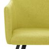 vidaXL Dining Chairs 6 pcs Green Fabric