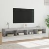 vidaXL TV Cabinet Set of 2 Concrete Gray Engineered Wood Medium