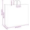 vidaXL Paper Bags 50 pcs with Handles Pink 21.3x5.9x19.3"