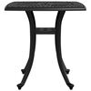 vidaXL Garden Table Black Cast Aluminum Medium Durable Garden Table
