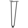 vidaXL Hairpin Table Leg Anthracite Solid powder-coated steel Standard