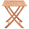 vidaXL Garden Table Natural wood Solid eucalyptus wood 47.2x27.6x29.5 in