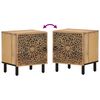 vidaXL Bedside Cabinets 2 pcs 15.7"x13"x18.1" Solid Wood Mango