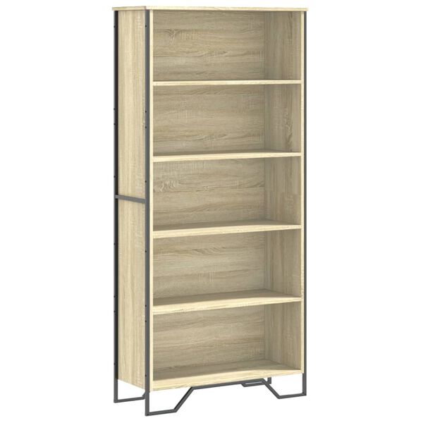 vidaXL Book Cabinet Sonoma Oak Engineered wood Tall Book Cabinet