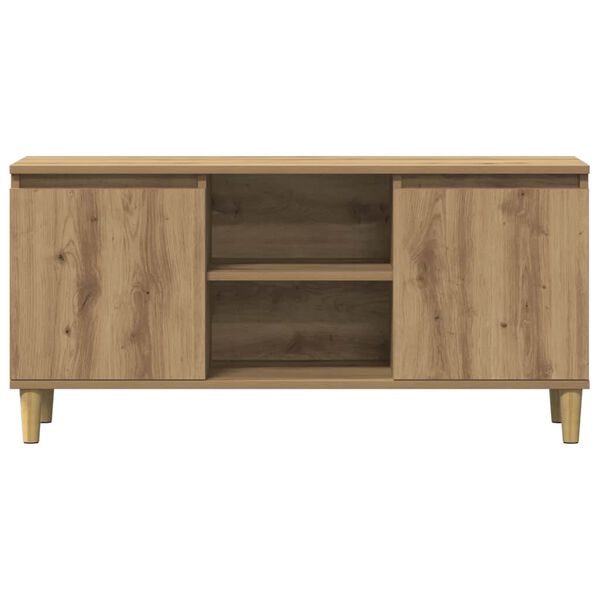 vidaXL TV Cabinet Artisan oak Engineered wood 40.2 x 13.8 x 19.7 in