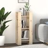 vidaXL Book Cabinet Natural Wood Solid Pine Wood Medium Storage