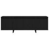 vidaXL TV Cabinet Black Oak 47.24 x 11.81 x 15.94 in Engineered Wood