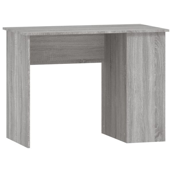 vidaXL Desk Grey Sonoma Engineered wood Medium Desk Rectangular