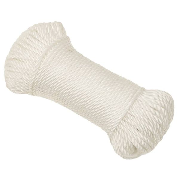 vidaXL Work Rope White 0.24 " 328.1 ' Polypropylene
