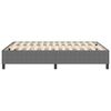 vidaXL Platform Bed Frame Light Grey 55.12 x 74.80 in Fabric