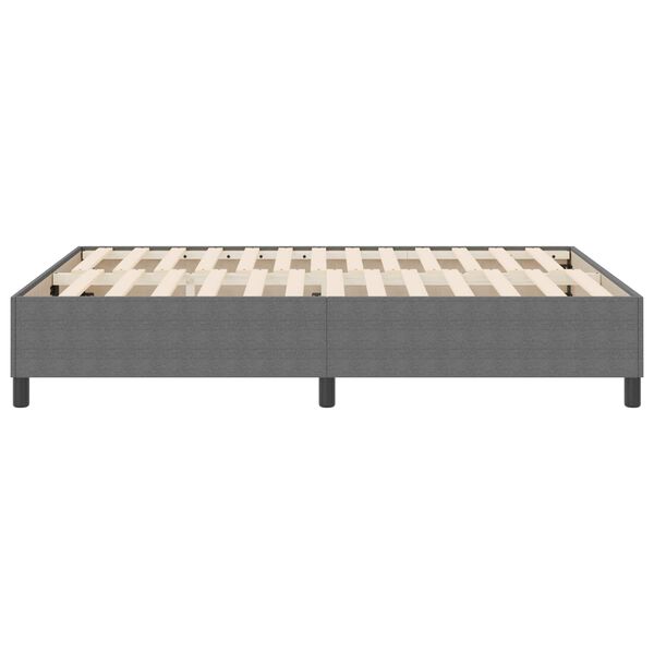 vidaXL Platform Bed Frame Light Grey 55.12 x 74.80 in Fabric