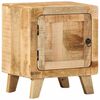 vidaXL Bedside Cabinet Rough mango wood natural finish Solid mango wood