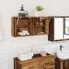 vidaXL Bathroom Wall Cabinet Old wood Engineered wood 31.5 in